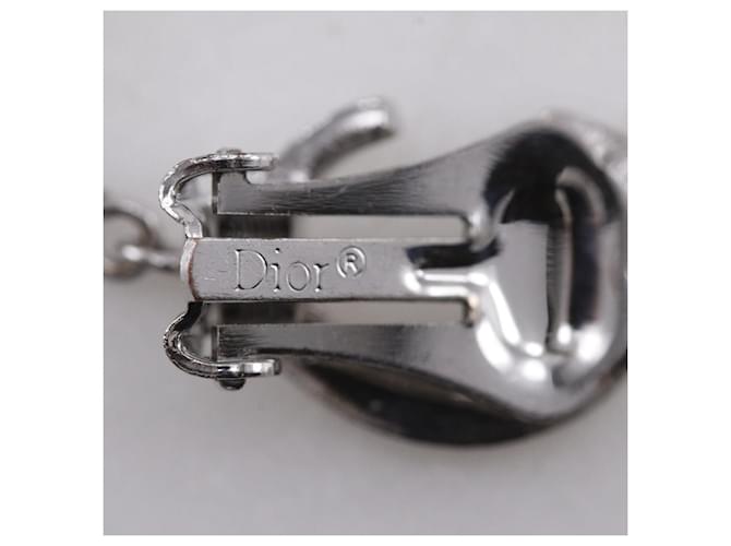 Pendientes logo CD Dior Plata - vista 11