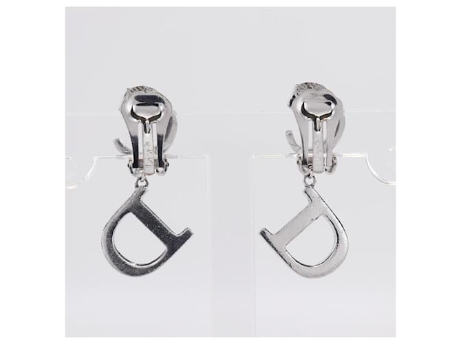 Pendientes logo CD Dior Plata - vista 3