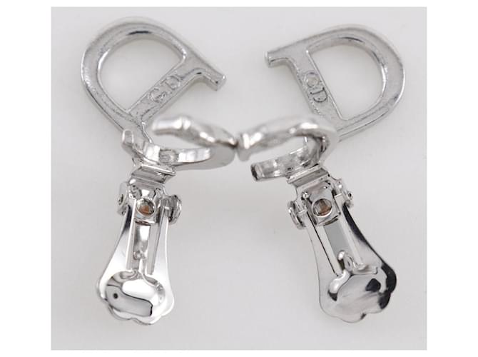 Pendientes logo CD Dior Plata - vista 4