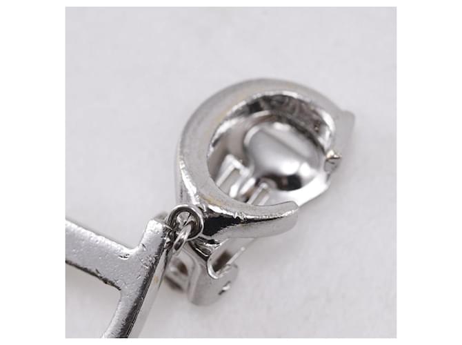 Pendientes logo CD Dior Plata - vista 7
