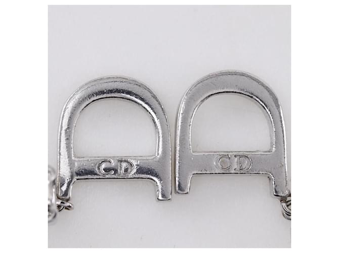 Pendientes logo CD Dior Plata - vista 8