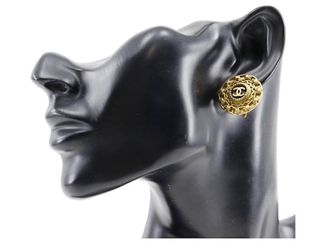 Timeless Pendientes Chanel Coco Mark Dorado - vista 2