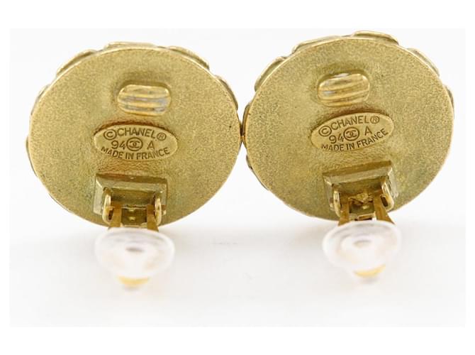 Timeless Pendientes Chanel Coco Mark Dorado - vista 3