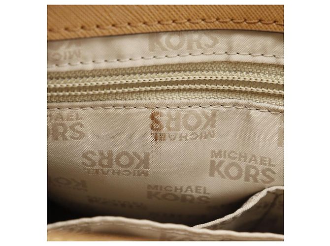 Borsa Tote in Pelle Michael Kors Marrone Nero Bianco - vista 12