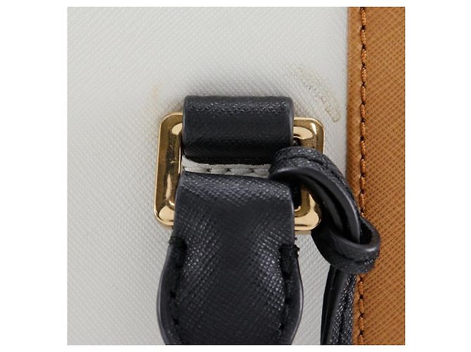 Borsa Tote in Pelle Michael Kors Marrone Nero Bianco - vista 18