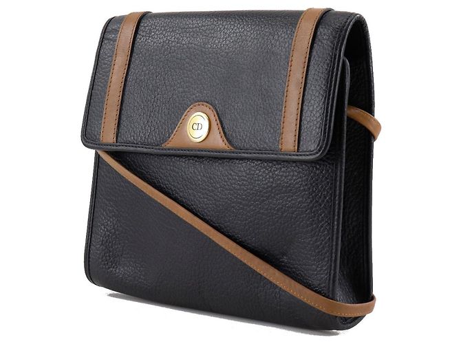 Borsa a Spalla in Pelle Dior Nero - vista 2
