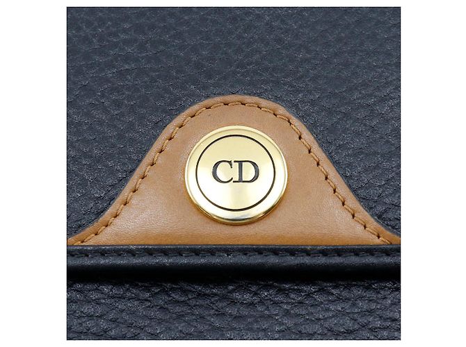 Borsa a Spalla in Pelle Dior Nero - vista 8