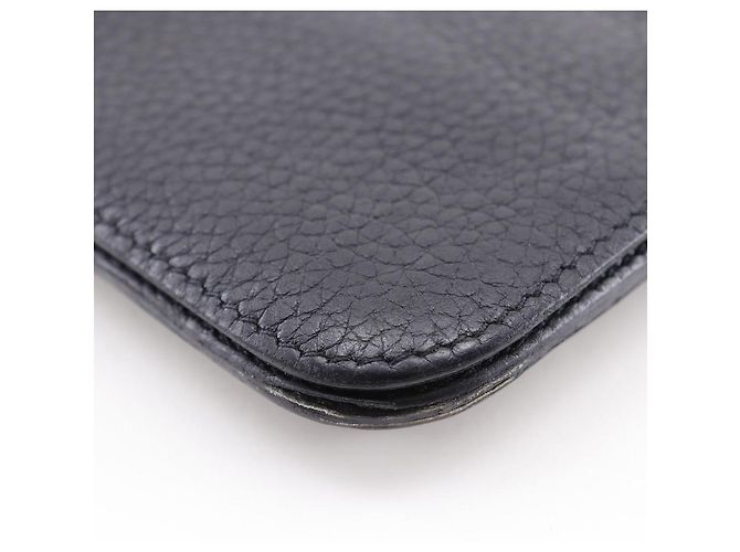 Hermès Cartera Larga Dogon en Taurillon Clémence Hermes Negro - vista 5