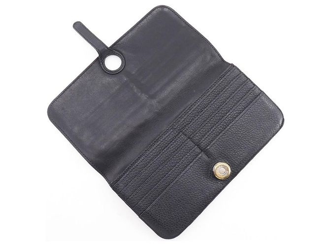 Hermès Cartera Larga Dogon en Taurillon Clémence Hermes Negro - vista 8