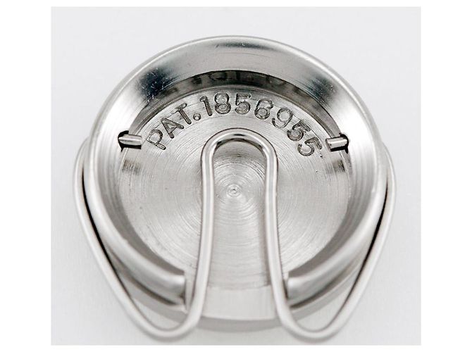 Autre Marque Gemelli in metallo con logo Trussardi Argento - vista 5