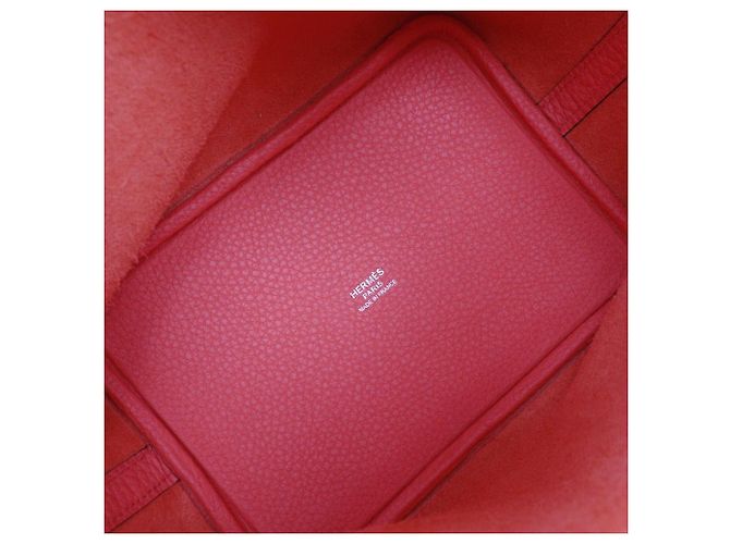 Borsa Hermès Picotin Lock Trillon in pelle Clemence Rosa - vista 6
