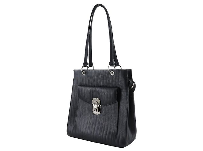 Borsa a spalla in pelle goffrata Gancini di Salvatore Ferragamo - vista 2