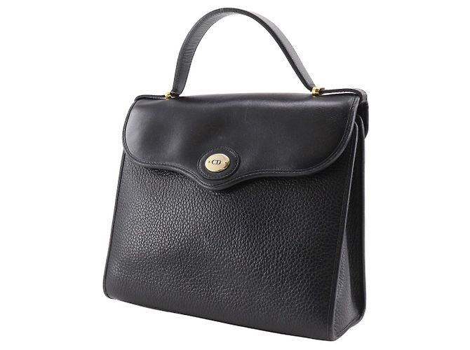 Borsa a mano in vitello con logo CD di Dior Nero - vista 2