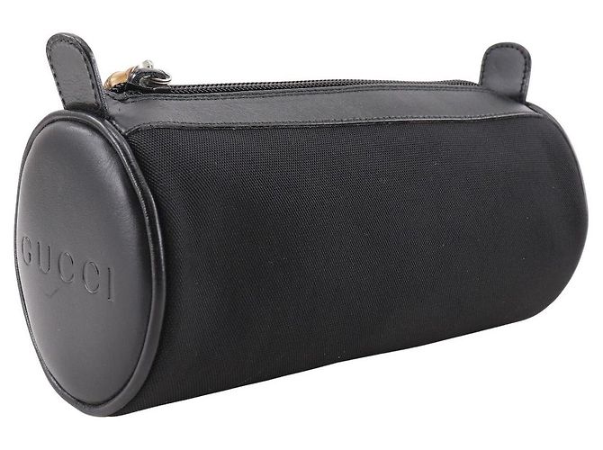 Bolso de lona de nylon Gucci Bamboo Negro - vista 2