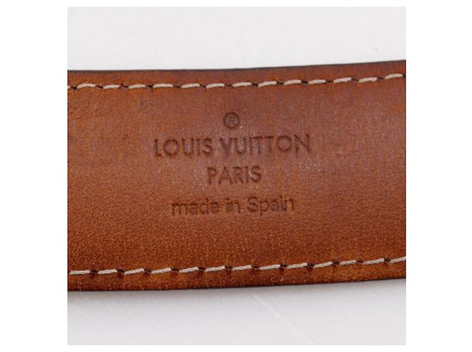 Louis Vuitton Sangle Ellipse Damier Gürtel Braun - Ansicht 11