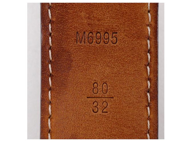 Louis Vuitton Sangle Ellipse Damier Gürtel Braun - Ansicht 12