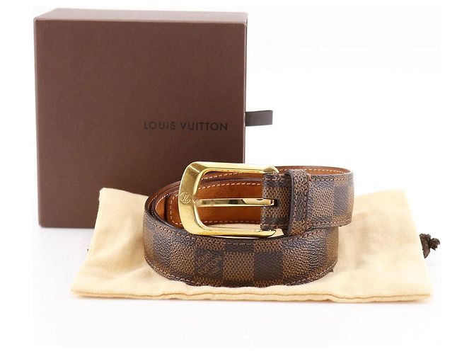 Louis Vuitton Sangle Ellipse Damier Gürtel Braun - Ansicht 13