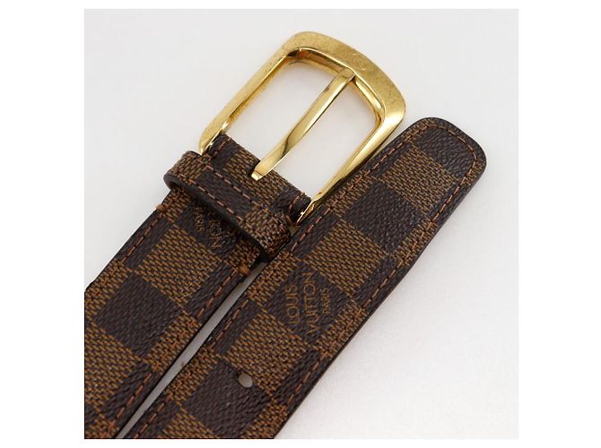Louis Vuitton Sangle Ellipse Damier Gürtel Braun - Ansicht 4