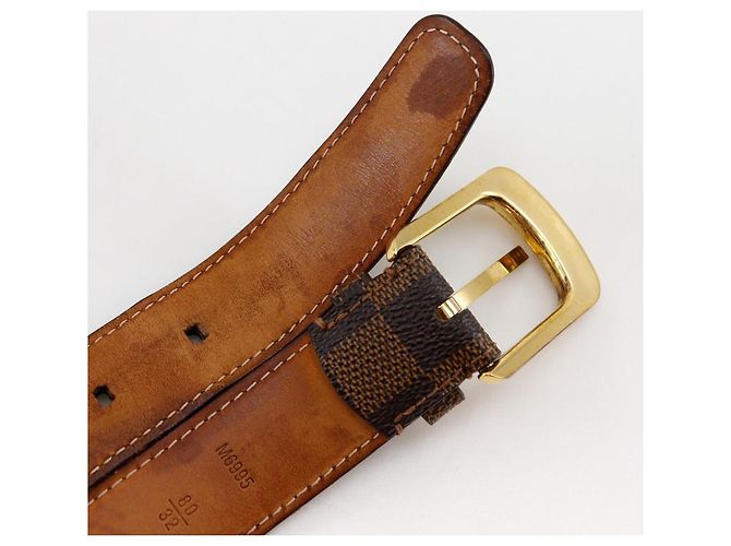 Louis Vuitton Sangle Ellipse Damier Gürtel Braun - Ansicht 5