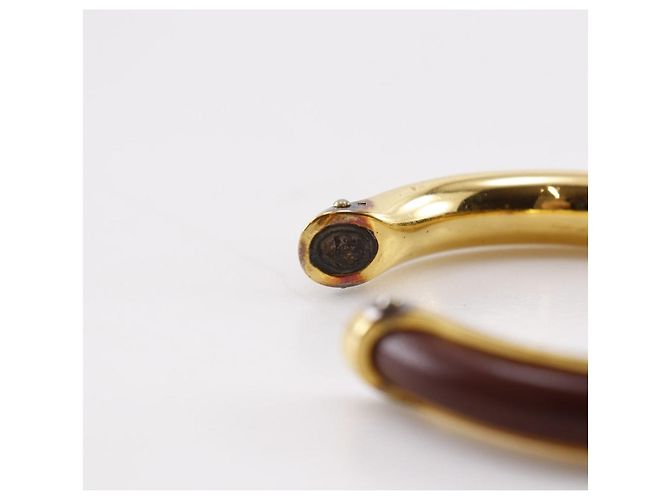 Bracciale in pelle vintage Hermès Bronzo - vista 6