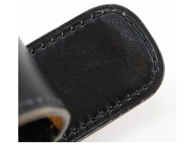 Cinturón H de piel de ternera de Hermès Negro - vista 6
