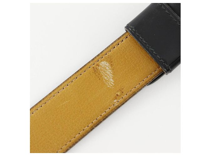 Cinturón H de piel de ternera de Hermès Negro - vista 7