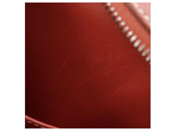 Borsa 2 in 1 Hermès Lindy in Togo Arancione - vista 13