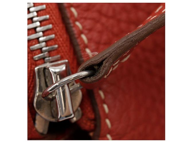 Borsa 2 in 1 Hermès Lindy in Togo Arancione - vista 15