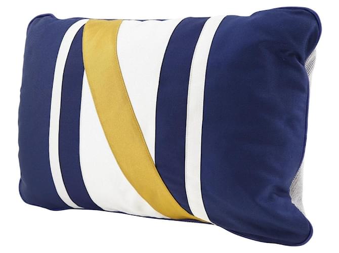 Travesseiro de seda e algodão Hermès Azul - vista 2