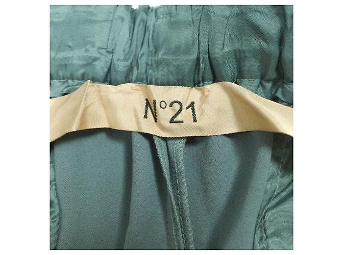 Autre Marque Pantalones de poliéster N°21 23AW-B011-5159 Verde - vista 5
