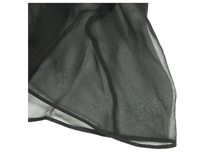 Autre Marque N°21 L2 BLUSA TESSUTO Seidenchiffon-Bluse Schwarz - Ansicht 7