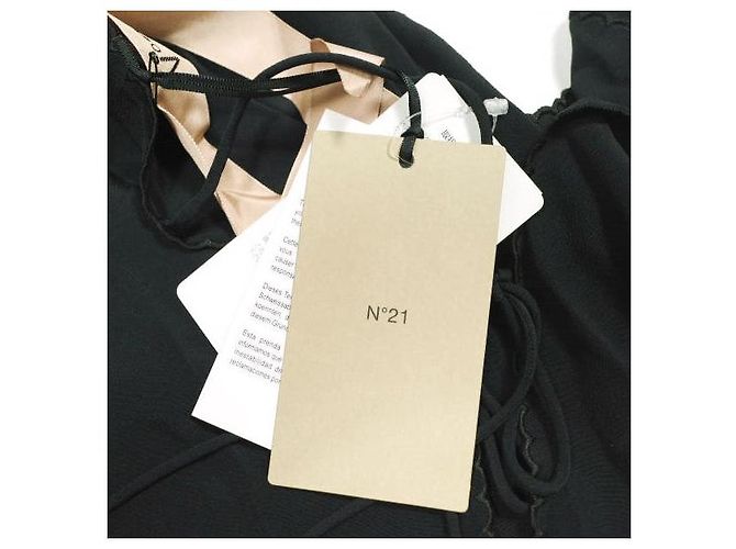 Autre Marque N°21 23SW-G062-5111 Blusa de seda de acetato Negro - vista 3