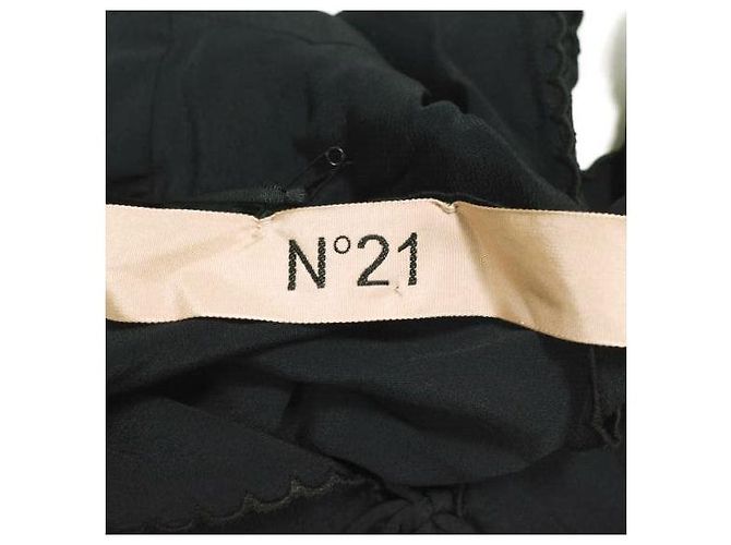 Autre Marque N°21 23SW-G062-5111 Blusa de seda de acetato Negro - vista 4