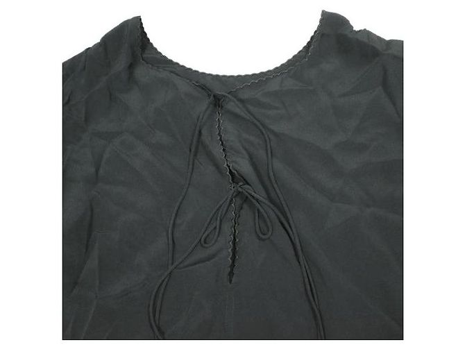 Autre Marque N°21 23SW-G062-5111 Blusa de seda de acetato Negro - vista 5