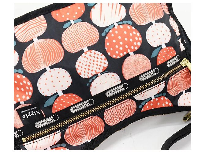 Autre Marque Borsa a spalla in nylon e poliestere Limited della collaborazione LeSportsac kippis Nero Rosso Multicolore - vista 5