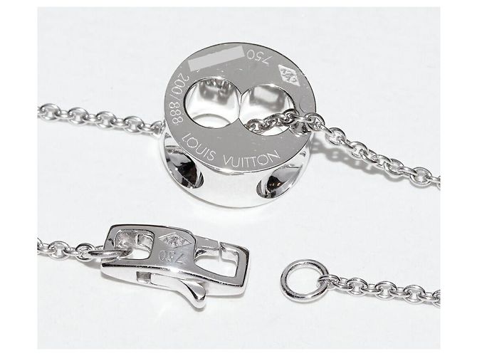 Collar de diamante Louis Vuitton Empreinte Au750 Edición Limitada Plata - vista 4