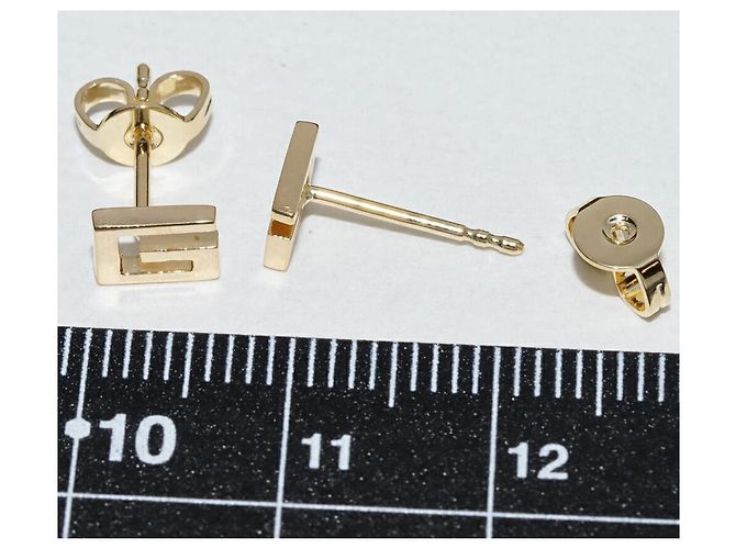 Orecchini Gucci G Logo Au750 D'oro - vista 3