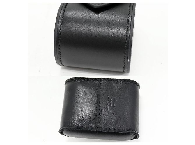 Hermès Hermes Official Watch Case Vau Taurillon Swift Watch Case Black - view 5