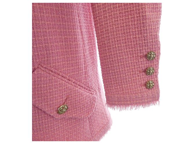 Timeless Chaqueta Chanel sin cuello Rosa - vista 7