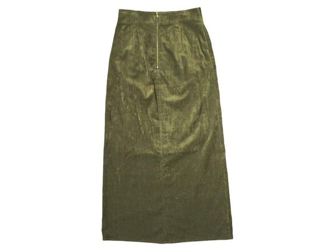 Autre Marque FALDA LARGA DE VELUR BEAUTY&YOUTH UNITED ARROWS Verde Verde oliva - vista 2