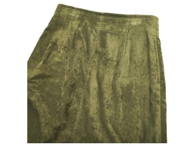 Autre Marque FALDA LARGA DE VELUR BEAUTY&YOUTH UNITED ARROWS Verde Verde oliva - vista 5