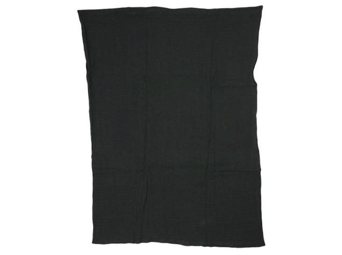 Autre Marque FALDA MAX BASERANGE Falda larga de lino arrugado Negro - vista 4