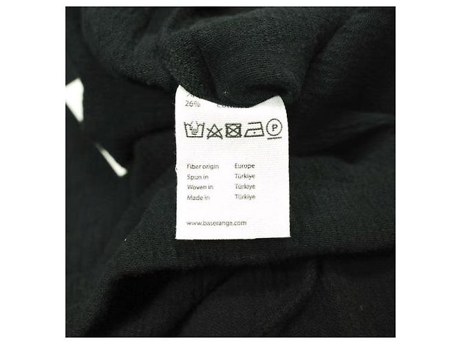 Autre Marque FALDA MAX BASERANGE Falda larga de lino arrugado Negro - vista 9