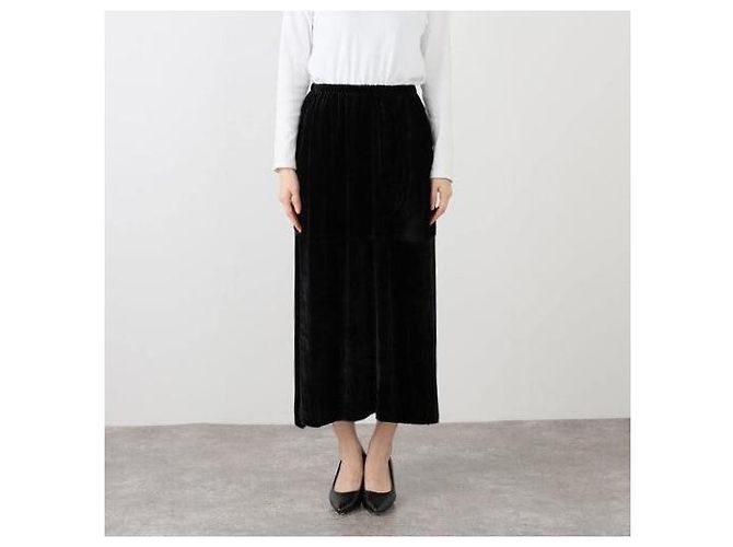 Autre Marque Falda OLIN de Terciopelo Baserange Negro - vista 3