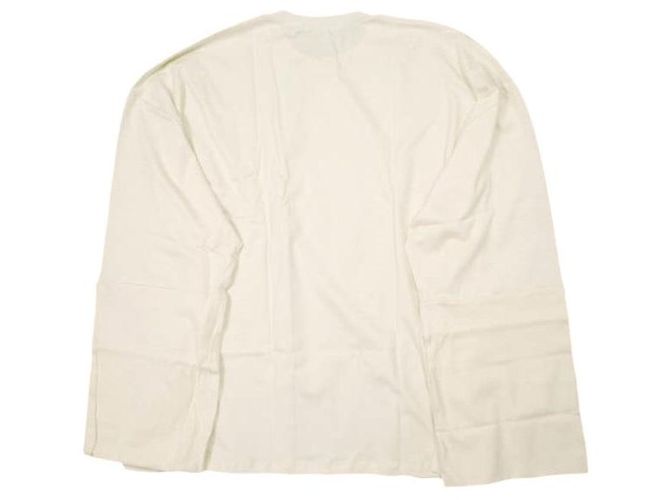 Autre Marque BASERANGE HARBOUR LANGARM-TEE Langarm-T-Shirt aus Bio-Baumwolle Beige - Ansicht 3