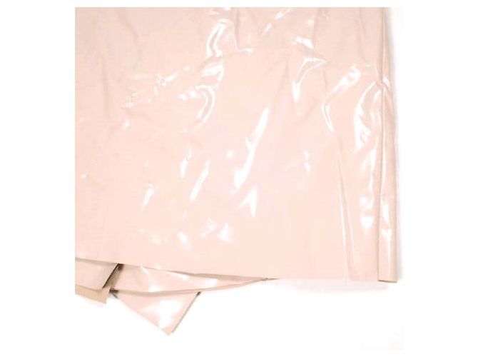Autre Marque Polyurethan-beschichteter Rock N°21 Pink - Ansicht 7