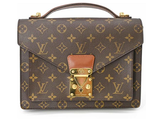 Borsa Monceau 26 Louis Vuitton Marrone Monogramma - vista 2