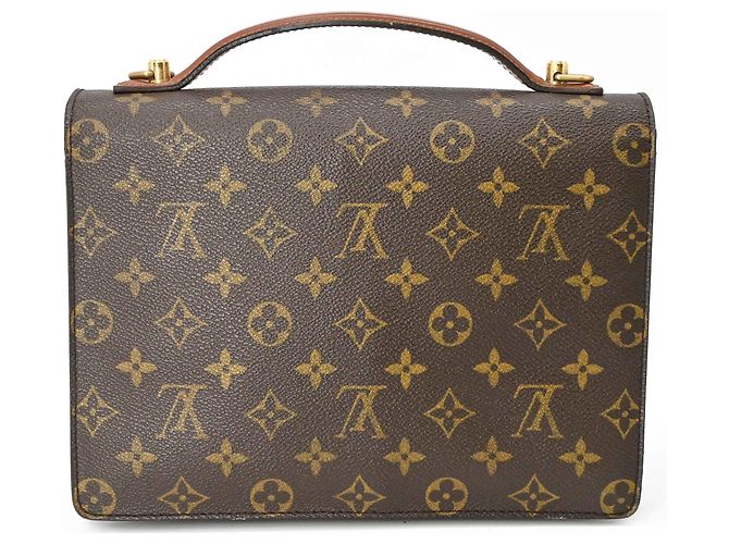 Borsa Monceau 26 Louis Vuitton Marrone Monogramma - vista 3