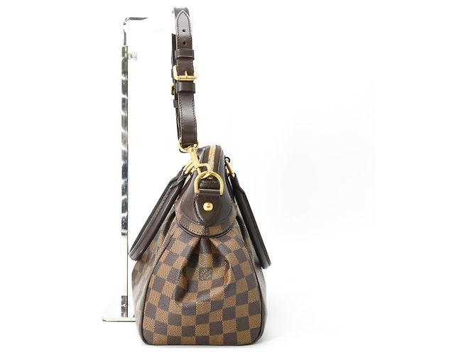 Borsa a spalla Louis Vuitton Trevi GM in Damier Ebène Marrone Damier ebene - vista 3