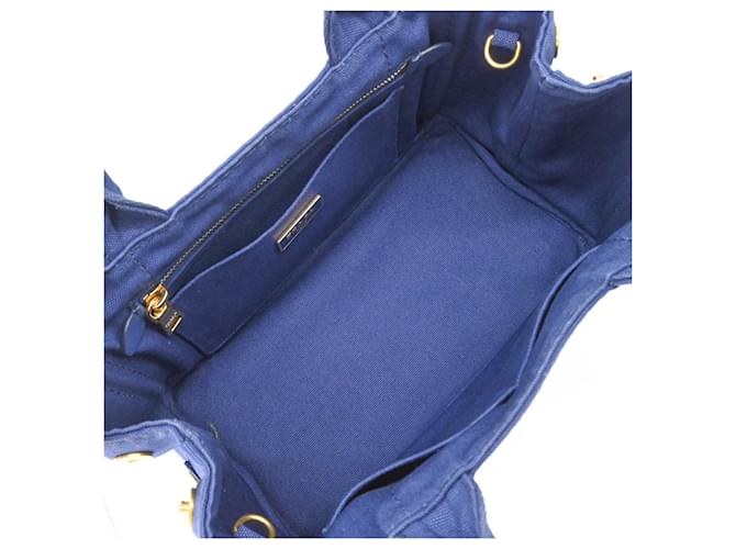 Prada Canapa Tote Tasche Blau - Ansicht 12